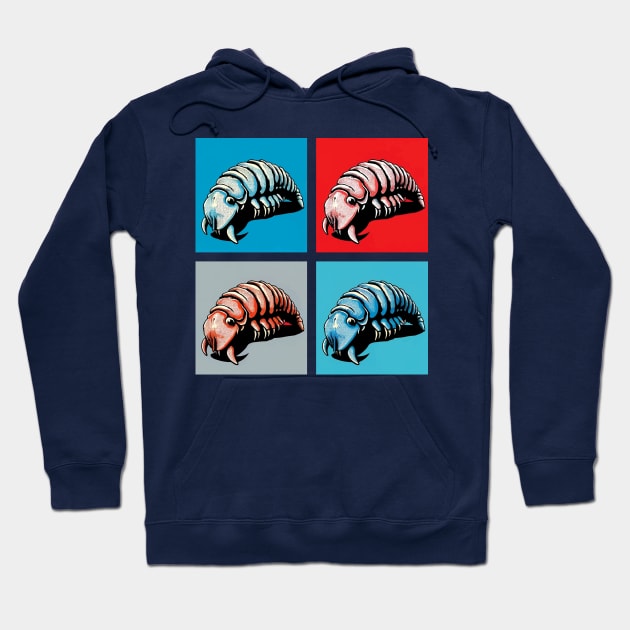 Pop Whale Louse Sponge Art - Cool Underwater Hoodie by PawPopArt